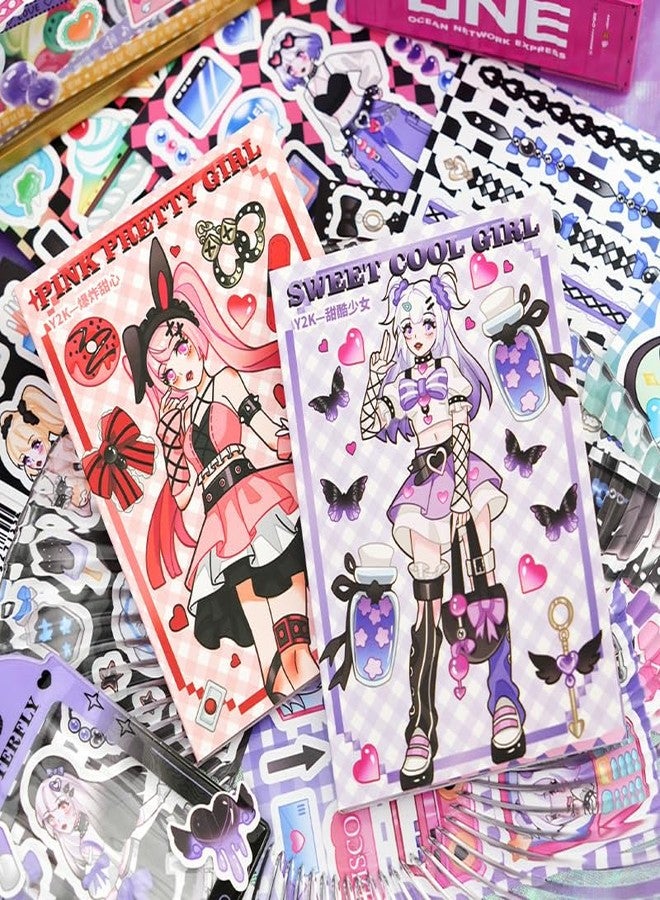SAMVARDHAN Kawaii Stickers Book - 20 Sheets/400 Stickers, Anime, Korean Self-Adhesive Kawaii Sticker, Japanese Style Decorative Stickers, Cartoon Theme Sticker for Girls (Explosive Sweetheart) - Image 5